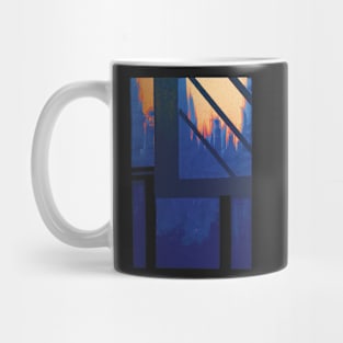 Blue Cityscape evening Mug